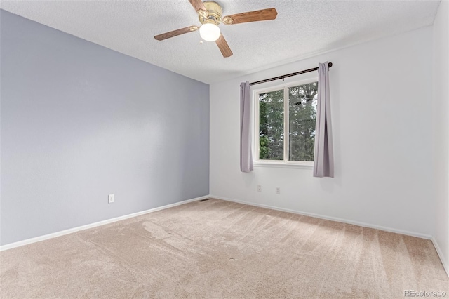 12825 Forest Way, Thornton, CO 80241 - empty room featuring carpet floors, a textured ceiling, and ceiling fan
