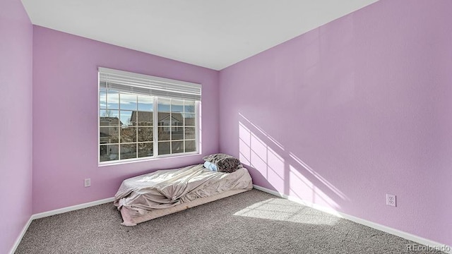 bedroom with carpet