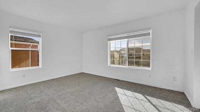 spare room with carpet flooring