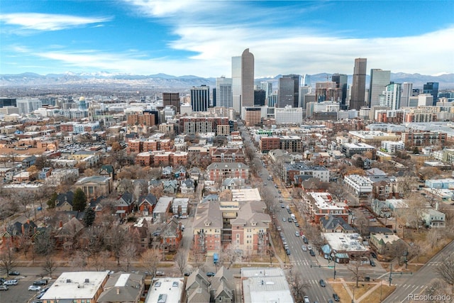 view of city with a mountain view