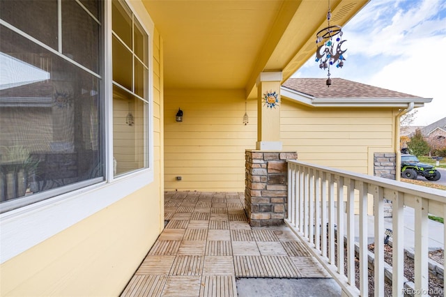 view of balcony