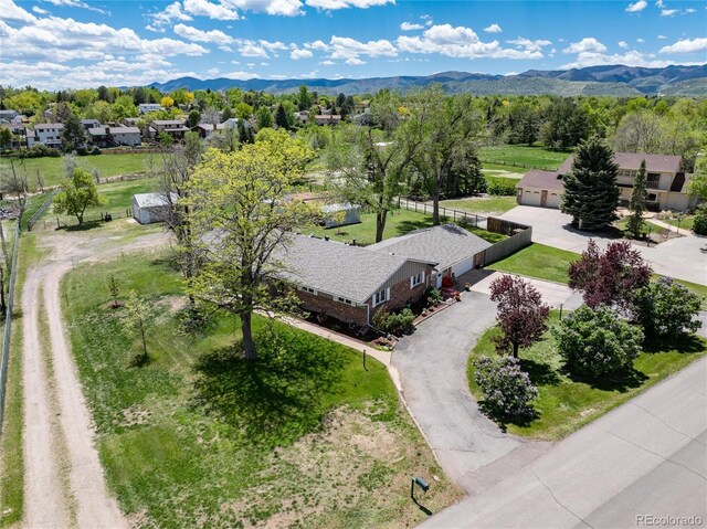 10220 W Montgomery Ave, Littleton, CO 80127 - aerial perspective of suburban area with a mountain backdrop
