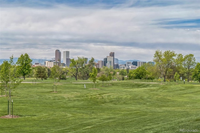 2539 N York St, Denver, CO 80205 - view of property's community featuring a view of city and a lawn