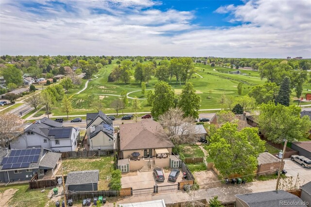 2539 N York St, Denver, CO 80205 - aerial view of residential area with a golf course