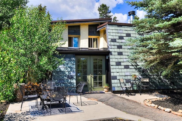 891 Fairview Blvd Unit 20, Breckenridge, CO 80424 - back of house with french doors, a patio, and stucco siding