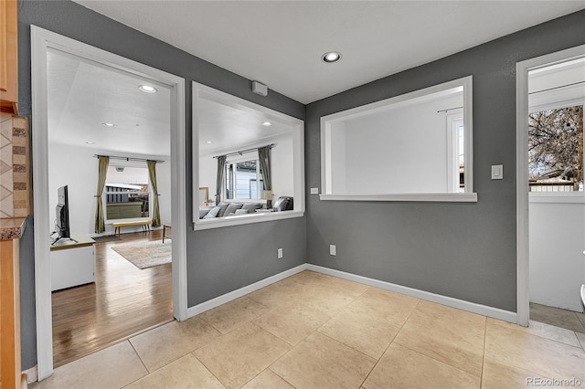 view of tiled entrance foyer