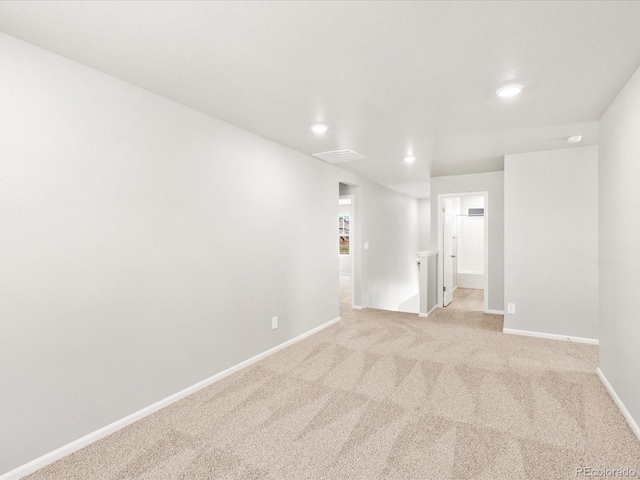 17487 E 89th Way, Commerce City, CO 80022 - empty room with recessed lighting, light carpet, and baseboards