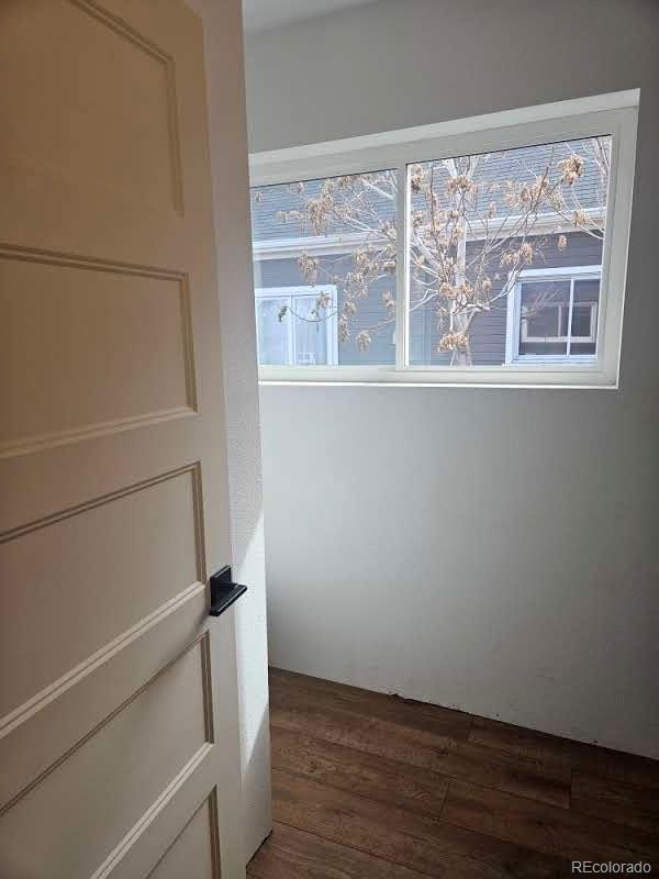 interior space with wood finished floors