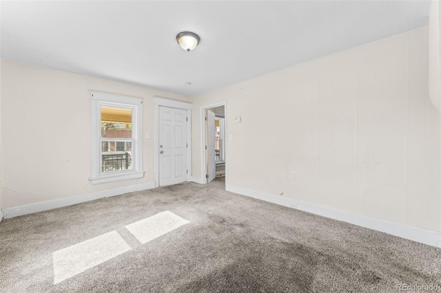 view of carpeted empty room