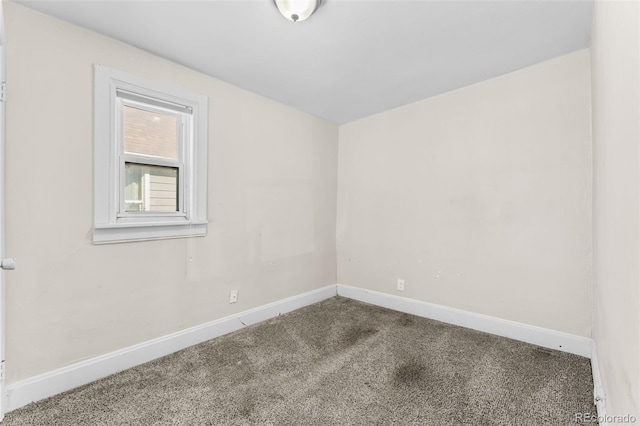 view of carpeted empty room