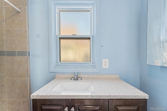 bathroom with vanity