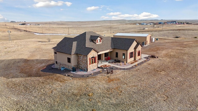 bird's eye view featuring a rural view