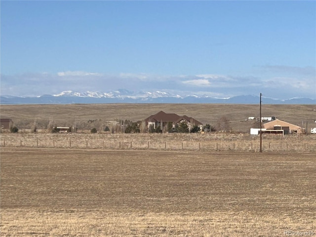 property view of mountains with a rural view