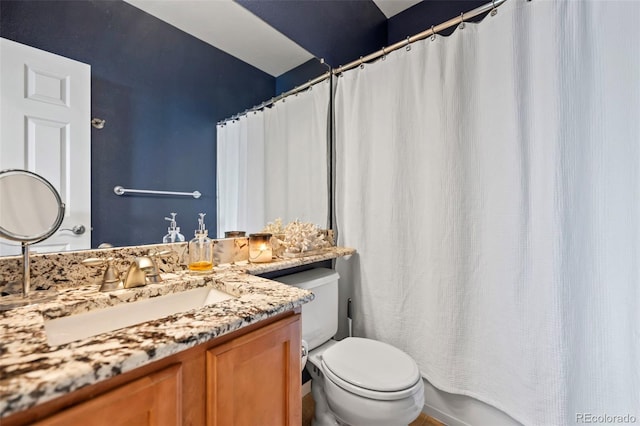 1929 Baguette Dr, Castle Rock, CO 80108 - full bath with toilet, vanity, and curtained shower