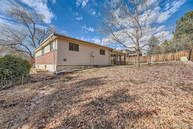 view of rear view of property