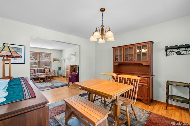 3151 E 134th Cir, Thornton, CO 80241 - dining space with a chandelier and light wood finished floors