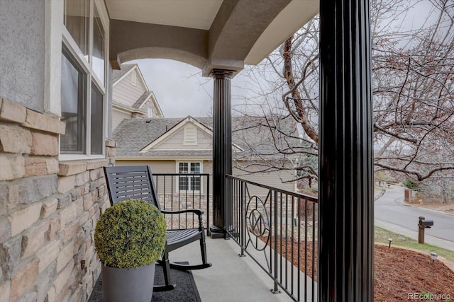view of balcony