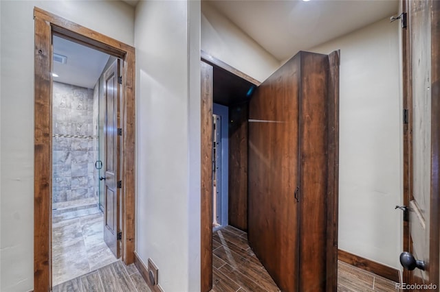25735 County Road 295, Nathrop, CO 81236 - hall featuring wood tiled floors and baseboards