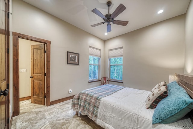 25735 County Road 295, Nathrop, CO 81236 - bedroom featuring recessed lighting and a ceiling fan
