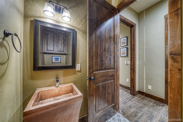 25735 County Road 295, Nathrop, CO 81236 - bathroom with baseboards and a sink