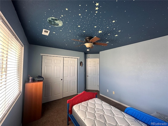 9616 Nucla St, Commerce City, CO 80022 - carpeted bedroom with a closet and baseboards