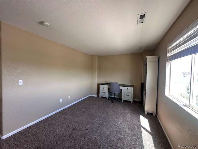 9616 Nucla St, Commerce City, CO 80022 - unfurnished office featuring carpet floors, baseboards, and a textured ceiling