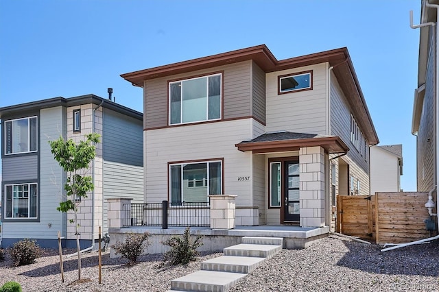10557 Eby Cir, Lone Tree, CO 80124 - view of front of home with a porch