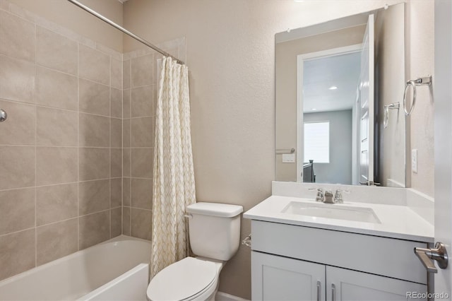 10557 Eby Cir, Lone Tree, CO 80124 - bathroom featuring vanity and shower / bathtub combination with curtain
