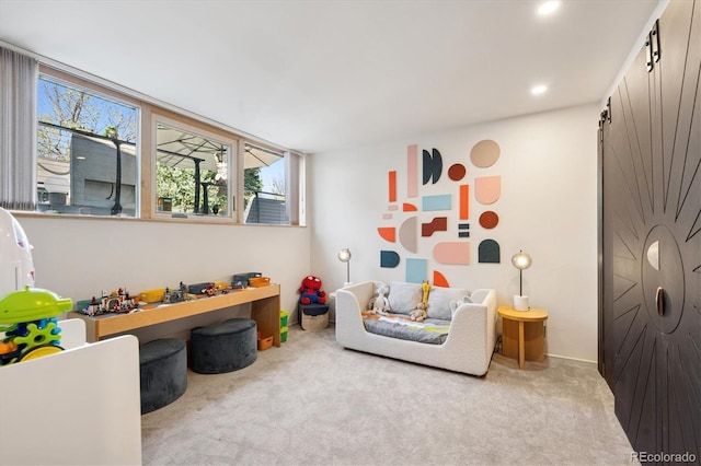 3895 Chimayo Rd, Littleton, CO 80123 - living area with carpet and recessed lighting