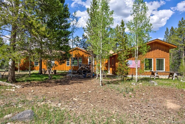 166 Ski Doo Rd, Fairplay, CO 80440 - back of house with board and batten siding