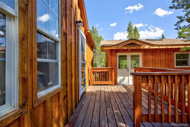 166 Ski Doo Rd, Fairplay, CO 80440 - view of wooden terrace