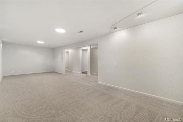 6290 Quail St, Arvada, CO 80004 - spare room featuring light carpet and recessed lighting