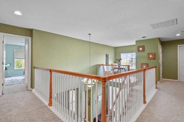9536 W Avalon Dr, Littleton, CO 80127 - hallway with carpet, baseboards, and recessed lighting