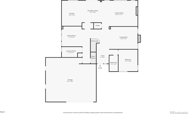 9536 W Avalon Dr, Littleton, CO 80127 - floor plan / room layout