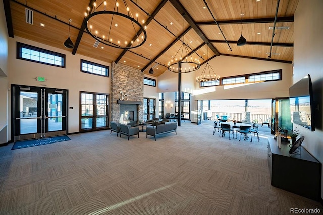 building lobby featuring visible vents