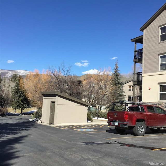 view of street featuring a mountain view