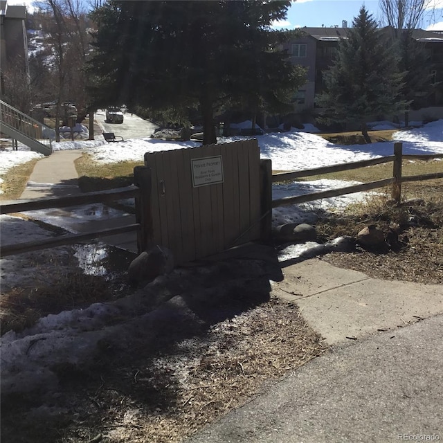 exterior details with fence