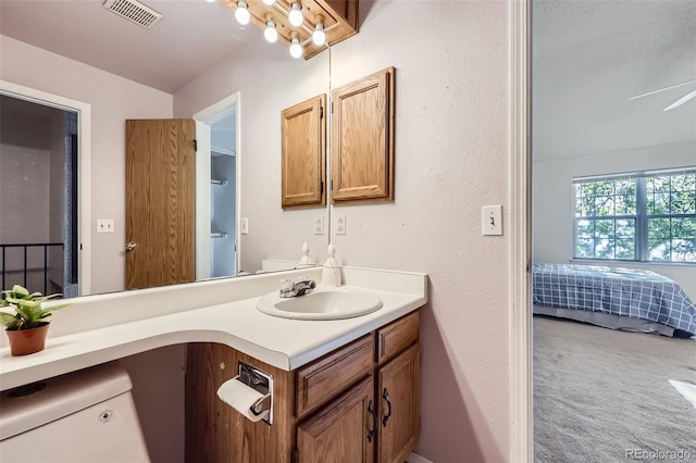 bathroom featuring vanity and ensuite bath