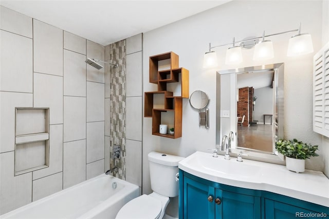 2434 Virgo Dr, Colorado Springs, CO 80906 - bathroom with vanity and shower / bath combination
