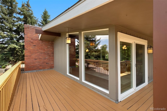 2434 Virgo Dr, Colorado Springs, CO 80906 - view of wooden terrace