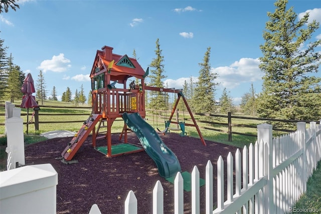 3557 Palmer Ridge Dr, Parker, CO 80134 - view of playground with fence