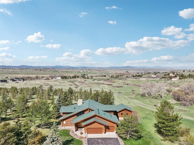 3557 Palmer Ridge Dr, Parker, CO 80134 - view from above of property with a mountain backdrop