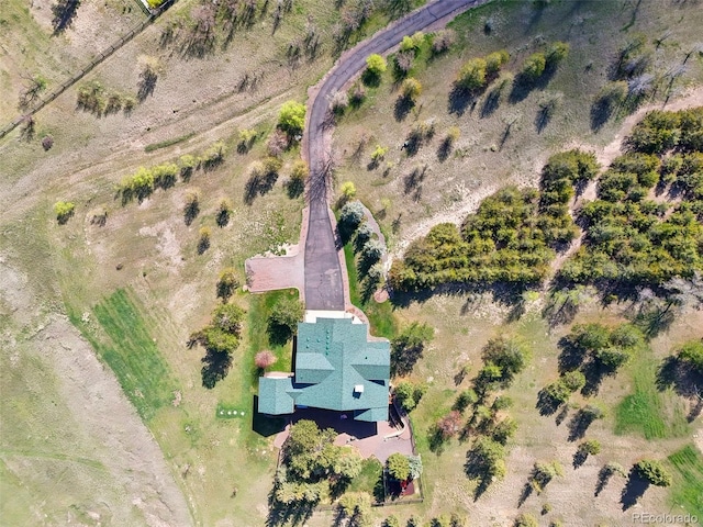 3557 Palmer Ridge Dr, Parker, CO 80134 - aerial overview of property's location featuring rural landscape