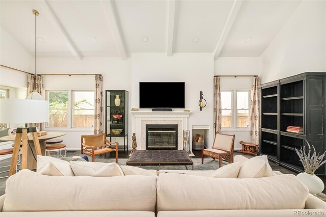 40 S Dexter St, Denver, CO 80246 - living room featuring a tile fireplace