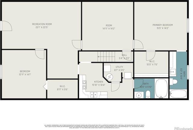 6235 W Floyd Ave, Denver, CO 80227 - room layout