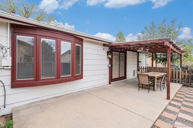 6235 W Floyd Ave, Denver, CO 80227 - view of patio with a pergola and outdoor dining area