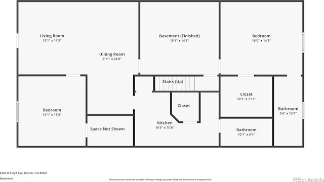 6235 W Floyd Ave, Denver, CO 80227 - home floor plan