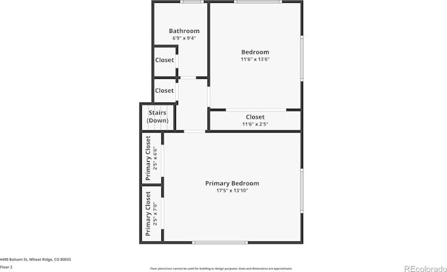 4490 Balsam St, Wheat Ridge, CO 80033 - floor plan / room layout