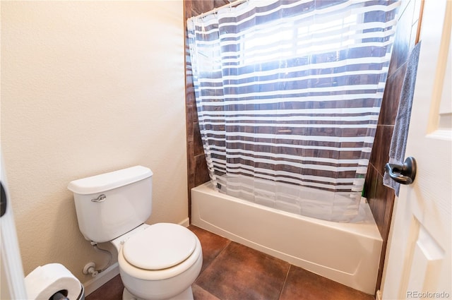 3902 Eagle Tail Ln, Castle Rock, CO 80104 - full bath featuring toilet, shower / tub combo, and tile patterned floors