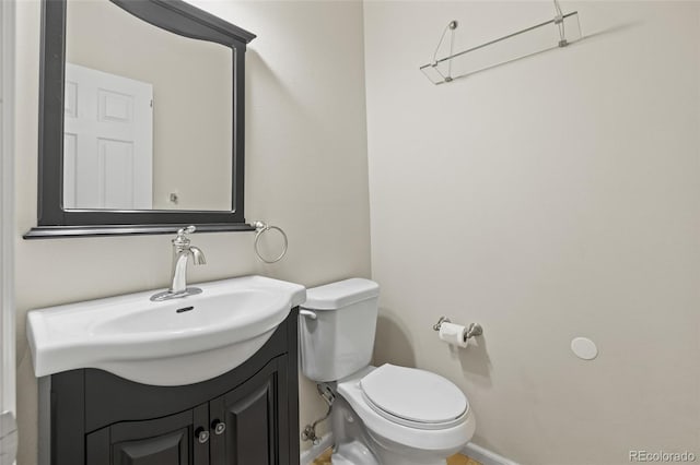 8399 Stonybridge Cir, Highlands Ranch, CO 80126 - half bathroom featuring toilet and vanity